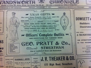 George Pratt & Co advert